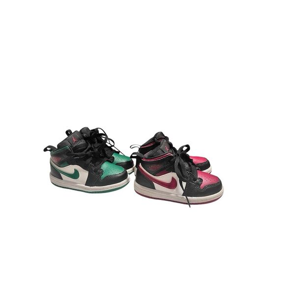 Lot Jordan 1 Mid Toddler Sneakers 6 C Boy Girls - Picture 1 of 16